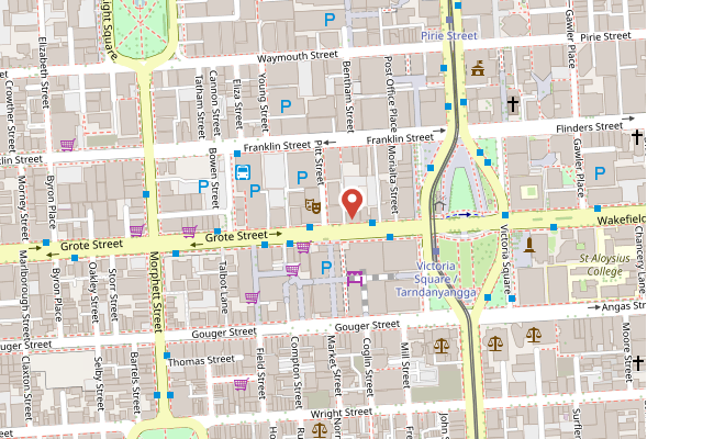Map of the KeyInsure Head Office, Level 3, 36 Grote Street, Adelaide SA 5000