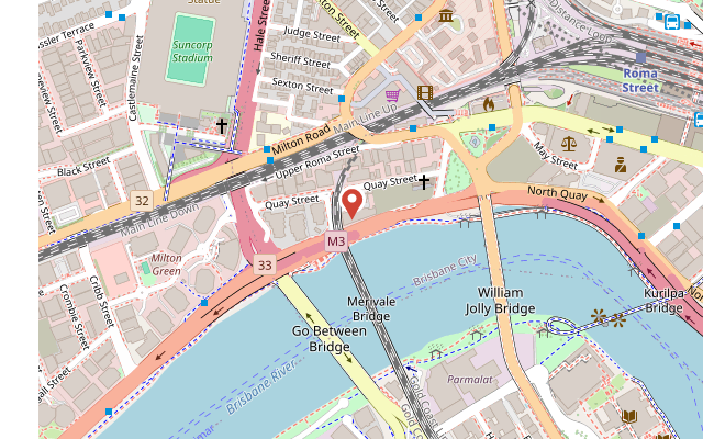 Map of the KeyInsure Brisbane Office, Suite A, Level 3, 57 Coronation Drive, Brisbane QLD 4000