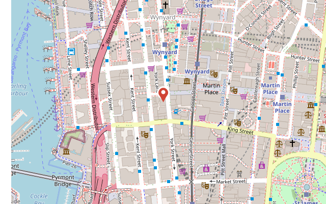 Map of the KeyInsure Sydney Office, Level 11, 65 York Street, Sydney NSW 2000